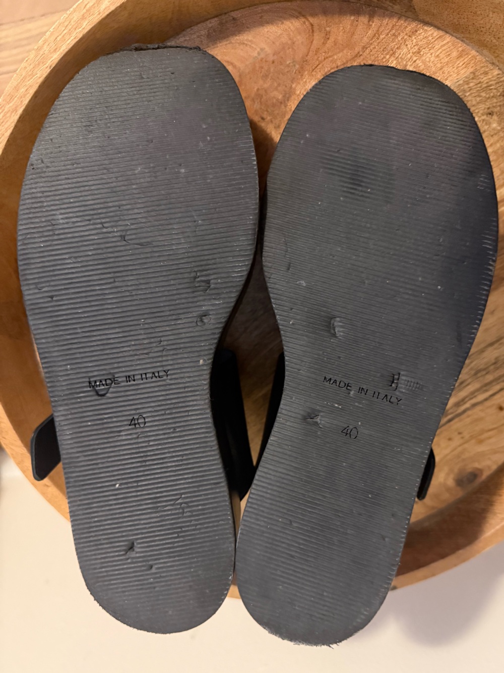 Ann Demeulemeester Black Leather Platform Strap Sandals Size EU 40 US 10 $850 - Picture 11 of 13
